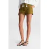 A.l.c . Leon Lace-up Shorts In Green