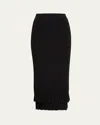 A.l.c Lexi Ribbed Midi Skirt In Black
