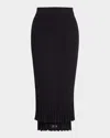 A.l.c Lexi Ribbed Midi Skirt In Black