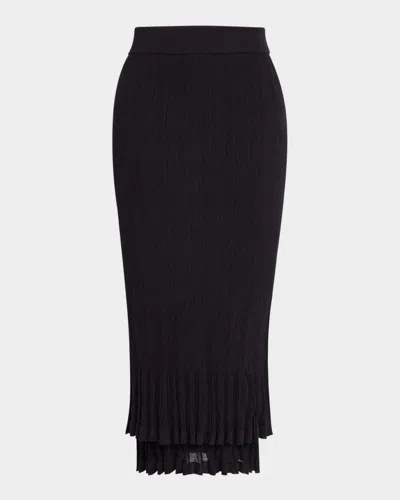 A.L.C LEXI RIBBED MIDI SKIRT