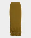 A.l.c . Lexi Tiered Knit Skirt In Hazel