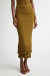 A.l.c . Lexi Tiered Knit Skirt In Hazel