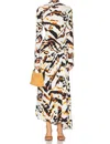 A.l.c Lia Jersey Printed Maxi Dress In Multi