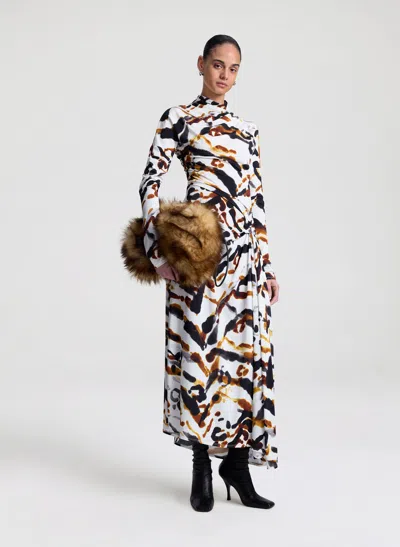 A.l.c Lia Jersey Printed Maxi Dress In Multi