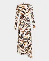 A.l.c Lia Long-sleeve Maxi Dress In Multi
