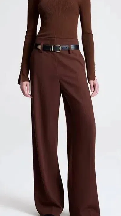 A.l.c Lian Pant In Brown