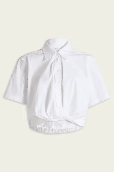 A.l.c Lily Cotton Top In Bright White