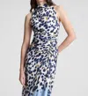 A.l.c Lily Printed Sleeveless Top In Navy/light Blue In Blue