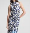 A.l.c Lily Printed Sleeveless Top In Navy/light Blue In Blue