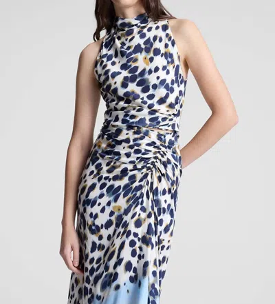 A.l.c Lily Printed Sleeveless Top In Navy/light Blue