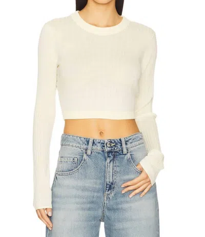 A.l.c Lina Long Sleeve Top In Yellow In White