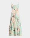 A.l.c Lindsey Printed A-line Midi Dress