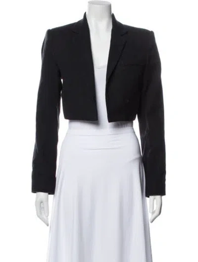 Pre-owned A.l.c Linen Blazer In Black