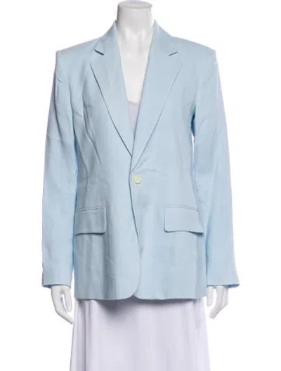 Pre-owned A.l.c Linen Blazer In Blue