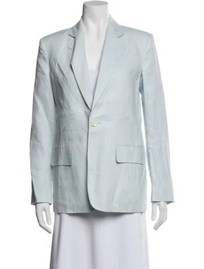 Pre-owned A.l.c Linen Blazer In Blue