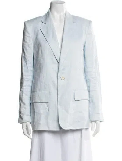Pre-owned A.l.c Linen Blazer In Blue