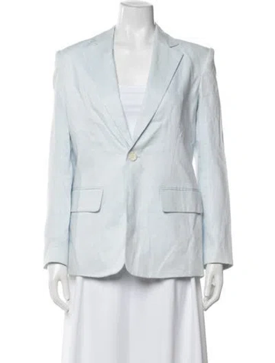 Pre-owned A.l.c Linen Blazer In Blue