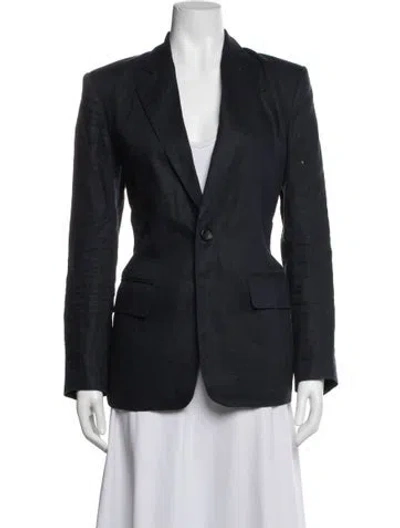 Pre-owned A.l.c Linen Blazer In Blue