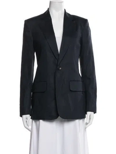 Pre-owned A.l.c Linen Blazer In Blue