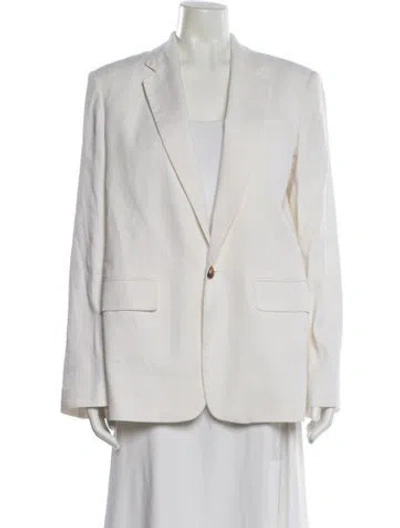 Pre-owned A.l.c Linen Blazer In Neutral