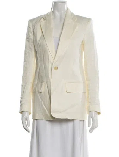 Pre-owned A.l.c Linen Blazer In Neutral
