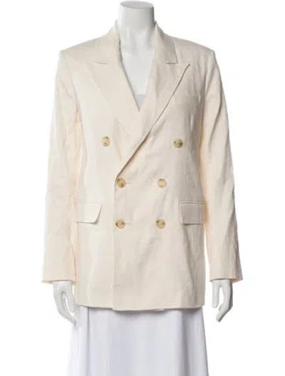 Pre-owned A.l.c Linen Blazer In Neutral