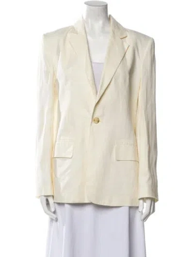 Pre-owned A.l.c Linen Blazer In Neutral
