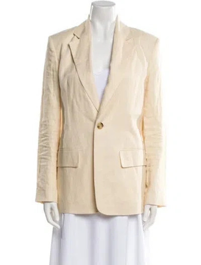 Pre-owned A.l.c Linen Blazer In Neutral