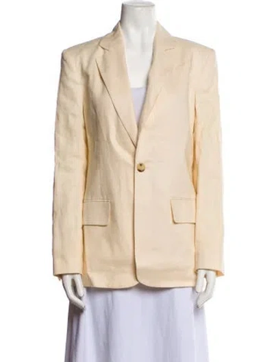 Pre-owned A.l.c Linen Blazer In Neutral