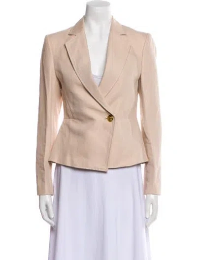 Pre-owned A.l.c Linen Blazer In Neutral