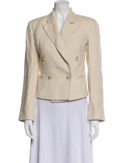 Pre-owned A.l.c Linen Blazer In Neutral