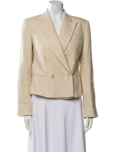 Pre-owned A.l.c Linen Blazer In Neutral