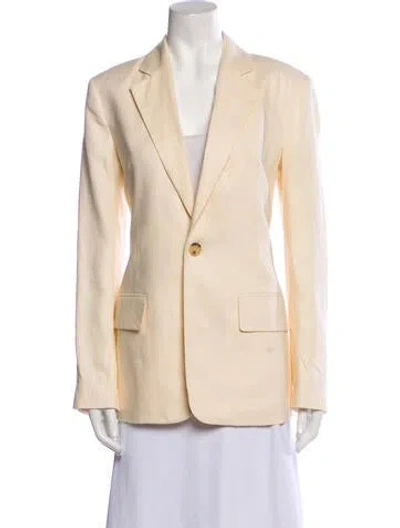 Pre-owned A.l.c Linen Blazer In Neutral