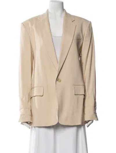 Pre-owned A.l.c Linen Blazer In Neutral