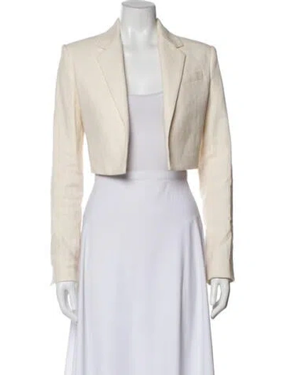Pre-owned A.l.c Linen Blazer In Neutral