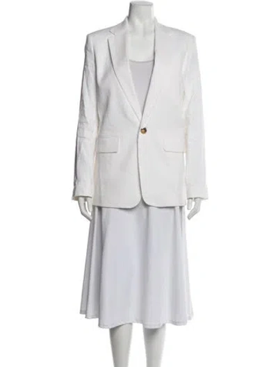 Pre-owned A.l.c Linen Blazer In Neutral
