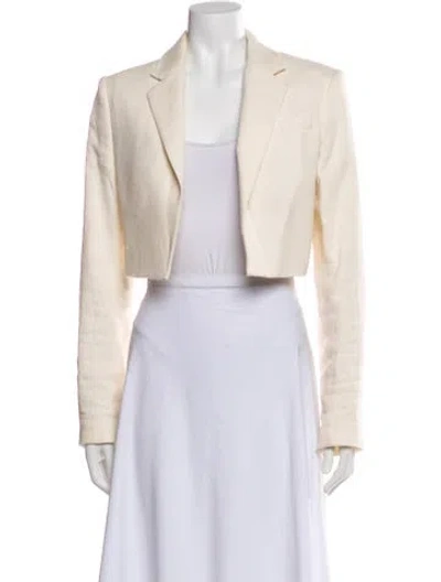 Pre-owned A.l.c Linen Blazer In Neutral