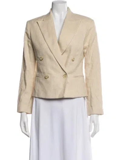 Pre-owned A.l.c Linen Blazer In Neutral