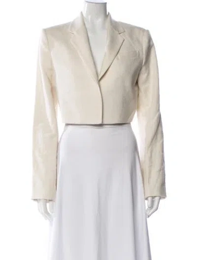 Pre-owned A.l.c Linen Blazer In Neutral