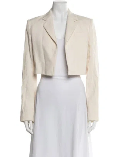 Pre-owned A.l.c Linen Blazer In Neutral
