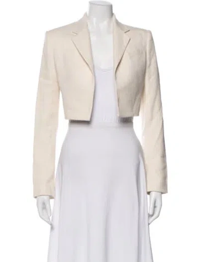 Pre-owned A.l.c Linen Blazer In Neutral