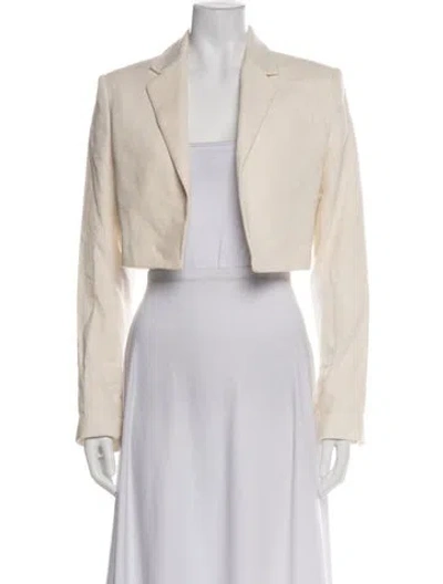 Pre-owned A.l.c Linen Blazer In Neutral