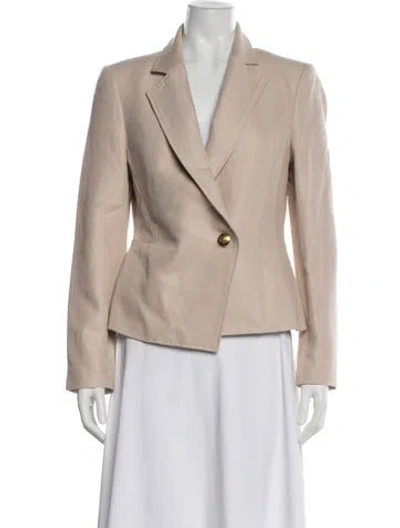 Pre-owned A.l.c Linen Blazer In Neutral