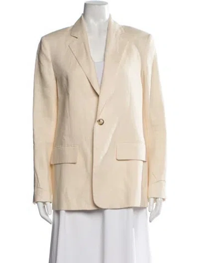 Pre-owned A.l.c Linen Blazer In Neutrals