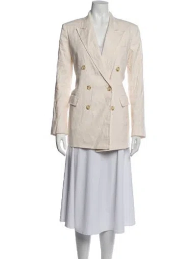 Pre-owned A.l.c Linen Blazer In Neutrals