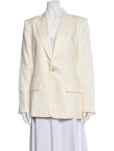 Pre-owned A.l.c Linen Blazer In Neutrals