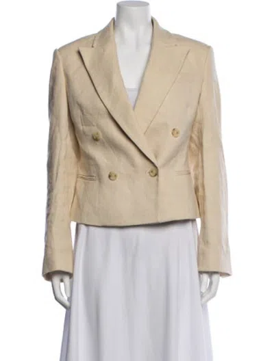 Pre-owned A.l.c Linen Blazer In Neutrals