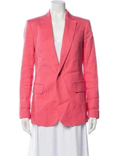 Pre-owned A.l.c Linen Blazer In Orange