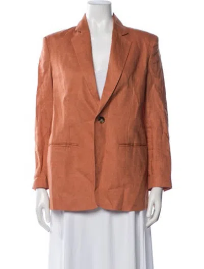 Pre-owned A.l.c Linen Blazer In Orange