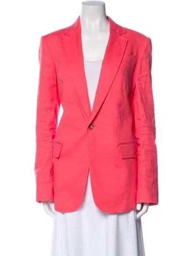 Pre-owned A.l.c Linen Blazer In Pink